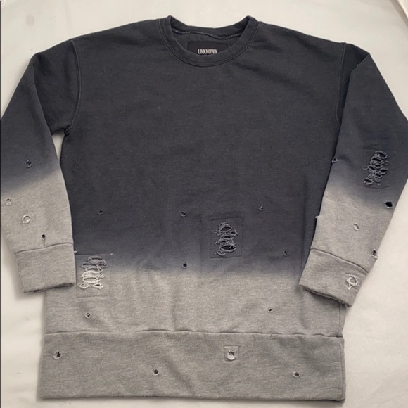 Unknown New York Vendetta gradient color crew neck top - Picture 1 of 7